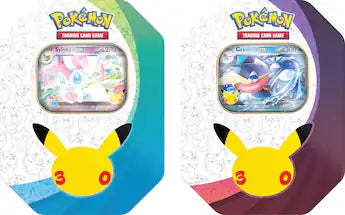 Pokemon 30th celebration ex tin duo (sylveon AND greninja) (pre orders)