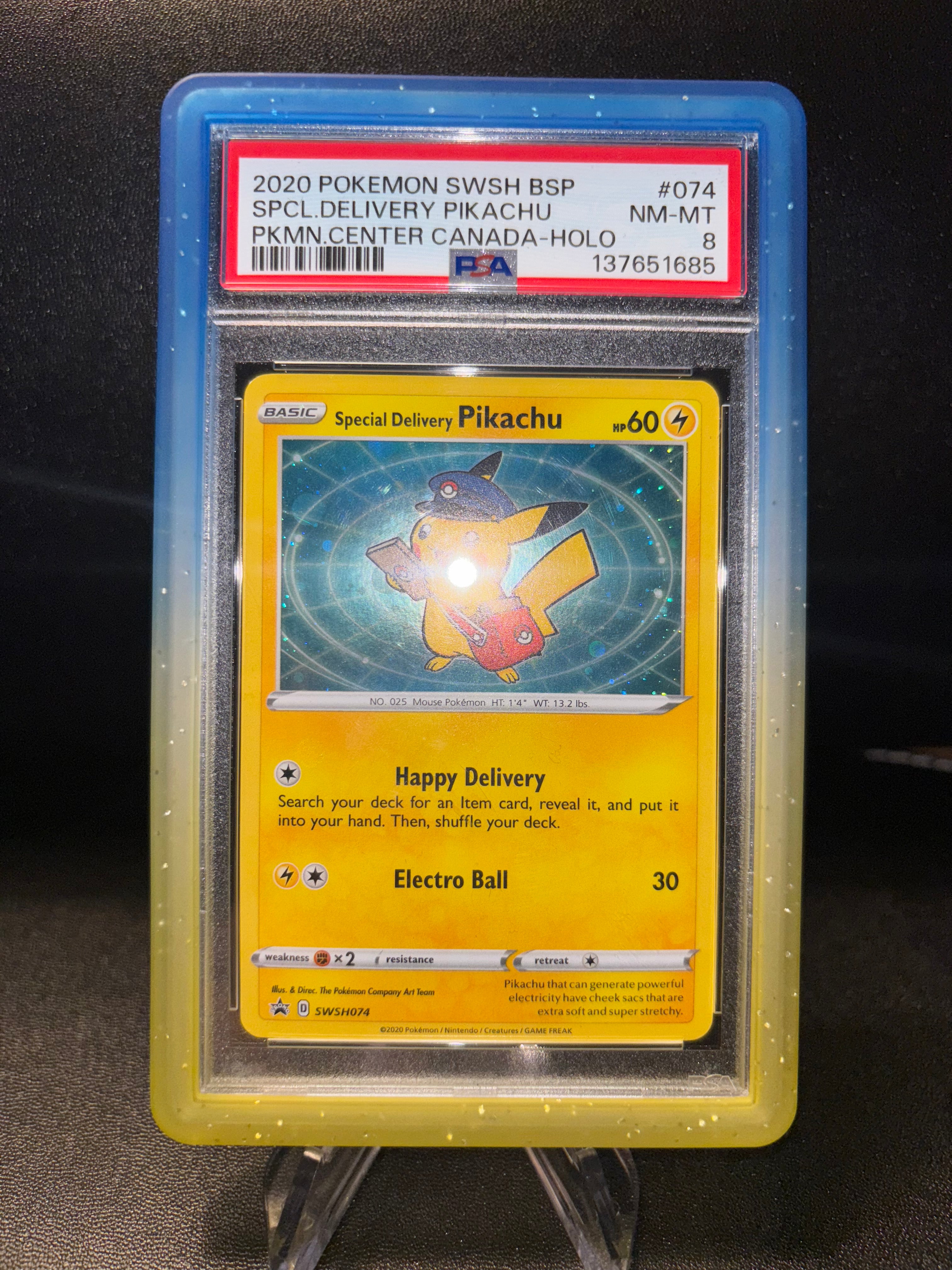 Special delivery pikachu #swsh074 psa 8