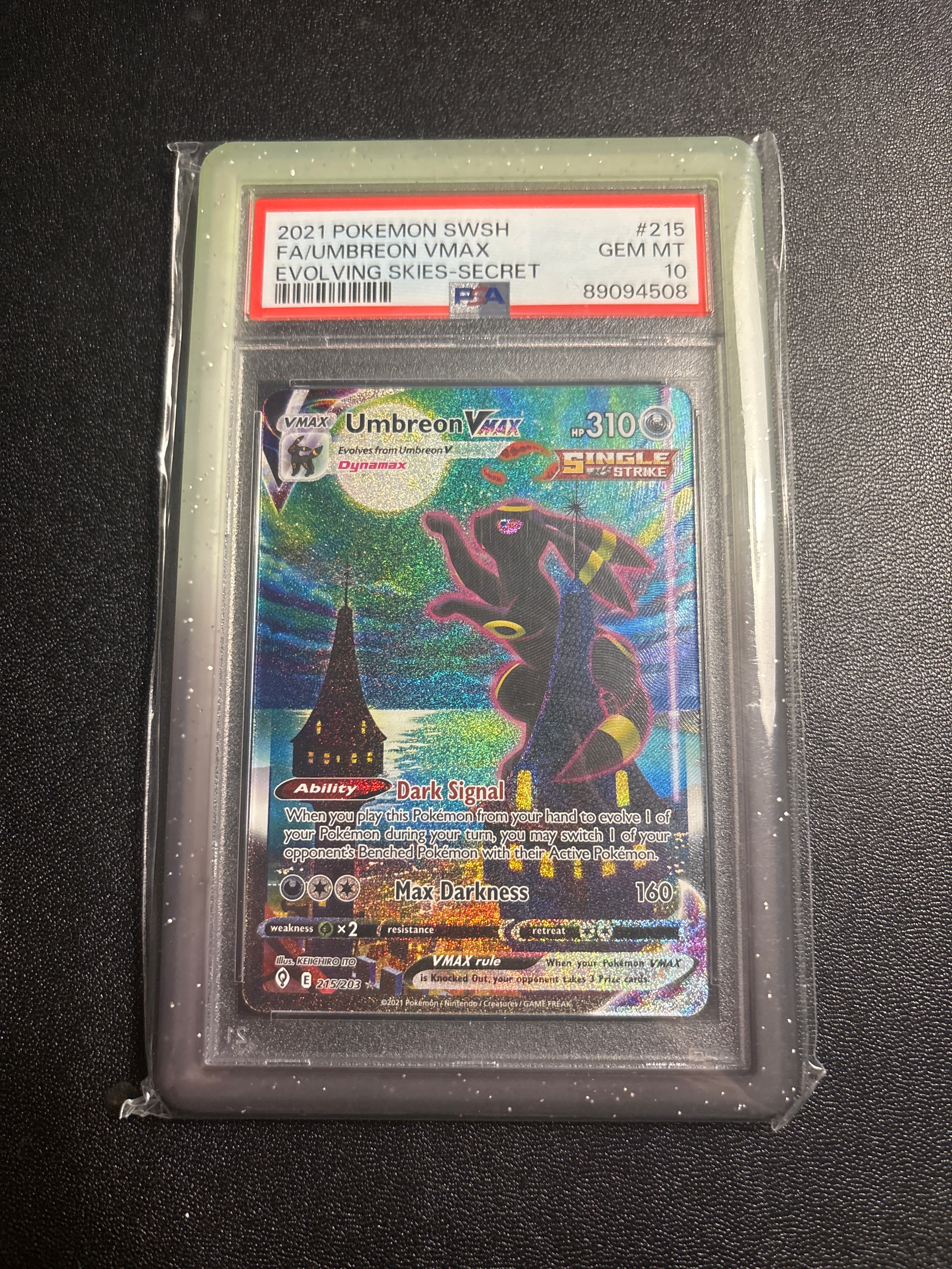 Umbreon vmax #215 psa 10